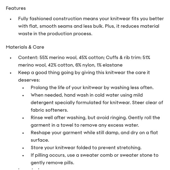 Aritzia Wilfred Plunge Front Cardigan Size Large Peach V-Neck Merino Wool Blend - Picture 4 of 14